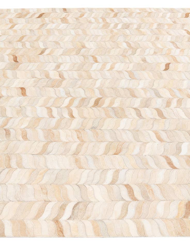 Detail image of  5' 8 x 7' 8 Cowhide Stocks Rug