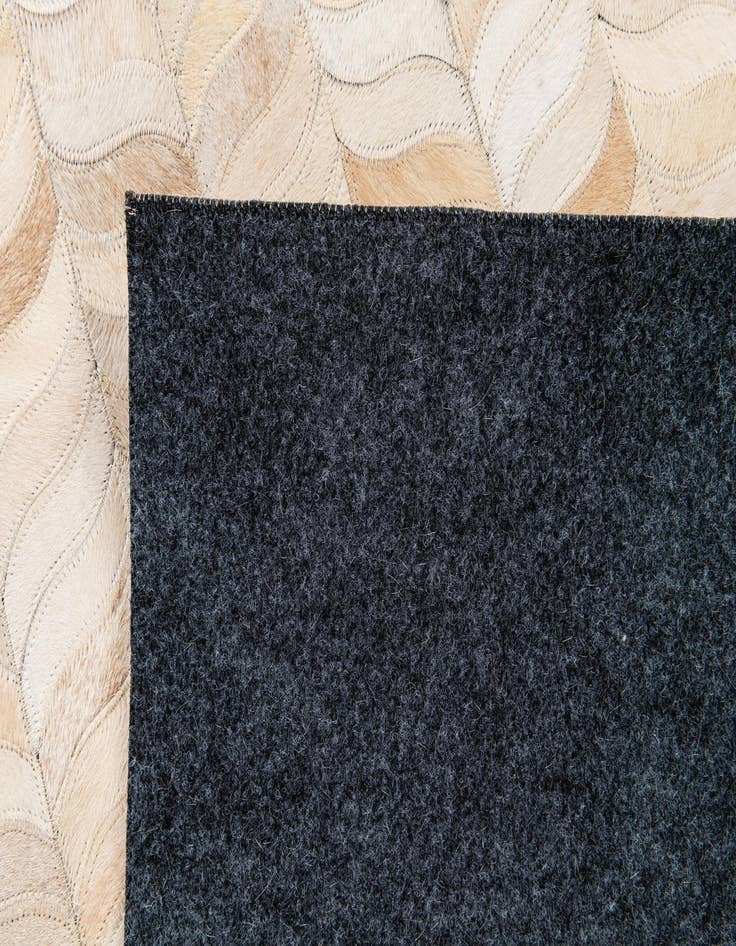 Detail image of  5' 8 x 7' 8 Cowhide Stocks Rug