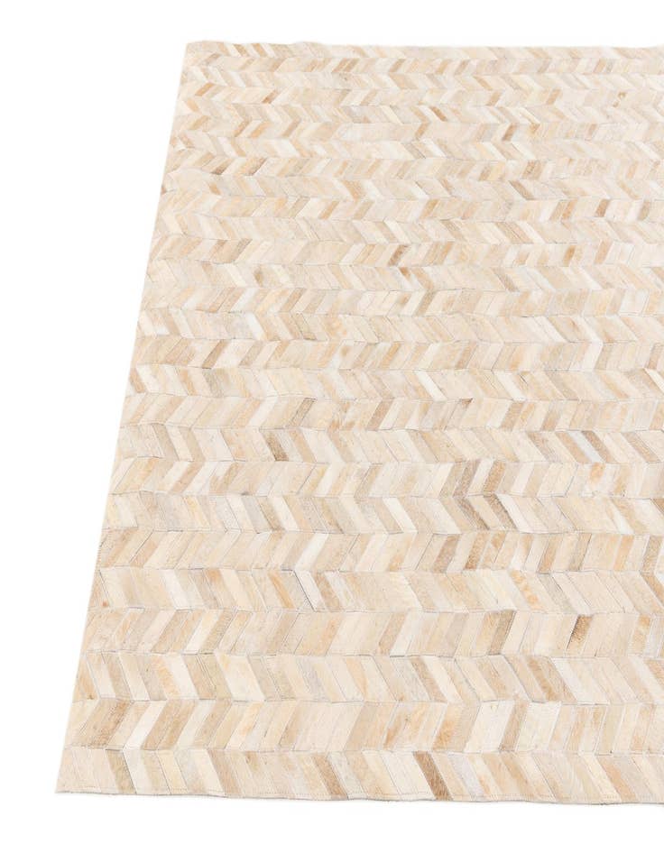 Detail image of  5' 1 x 7' 9 Cowhide Stocks Rug