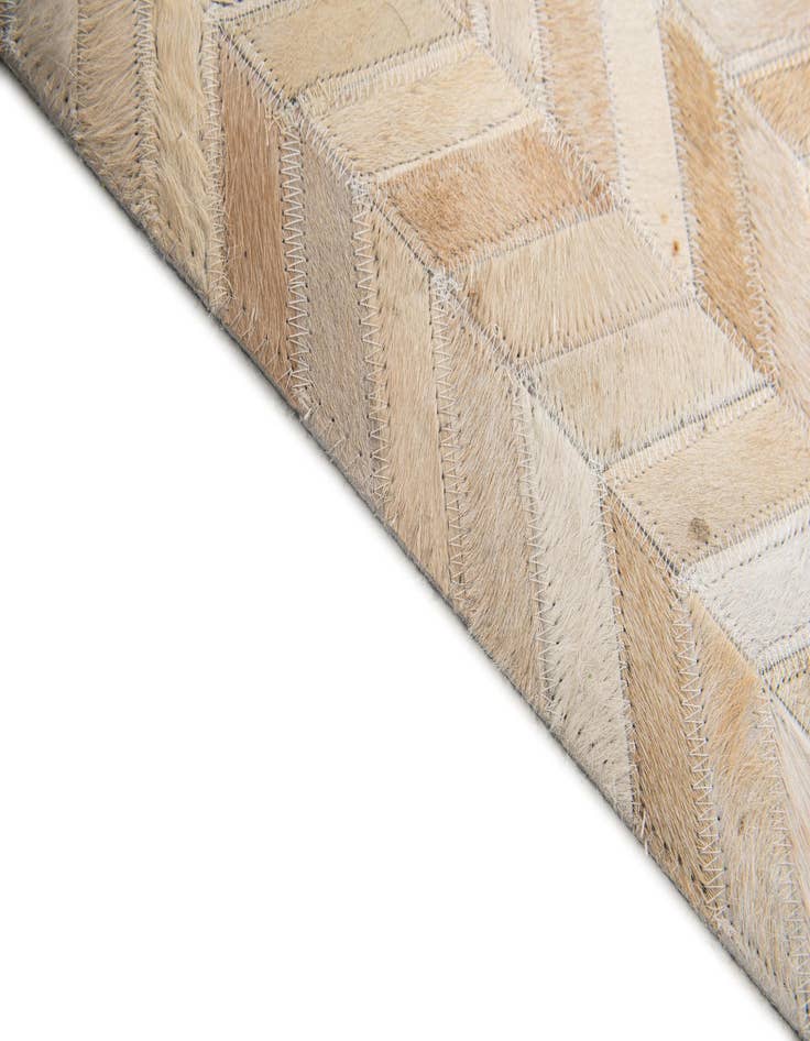 Detail image of  5' 1 x 7' 9 Cowhide Stocks Rug