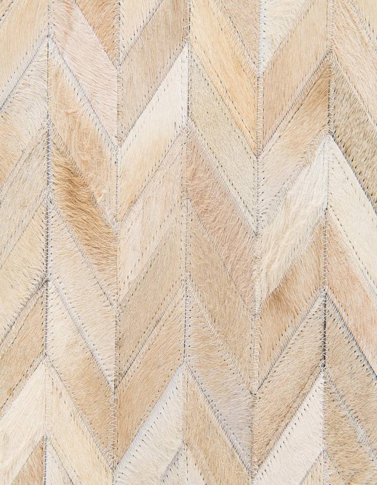 Detail image of  5' 1 x 7' 9 Cowhide Stocks Rug