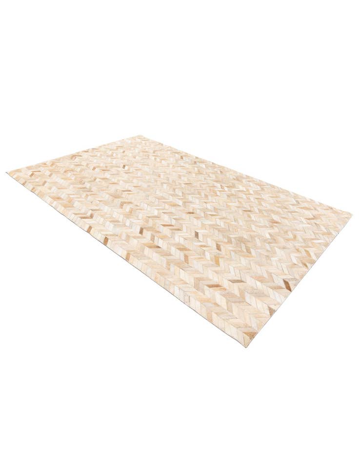 Detail image of  5' 1 x 7' 11 Cowhide Stocks Rug