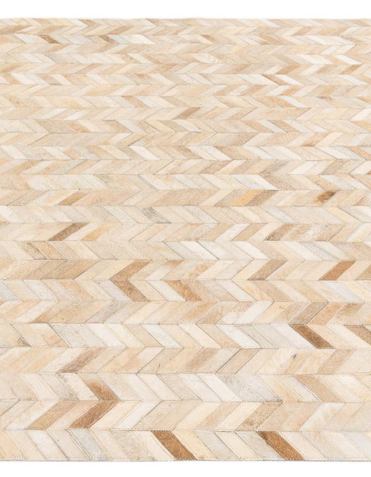 Detail image of  5' 1 x 7' 11 Cowhide Stocks Rug