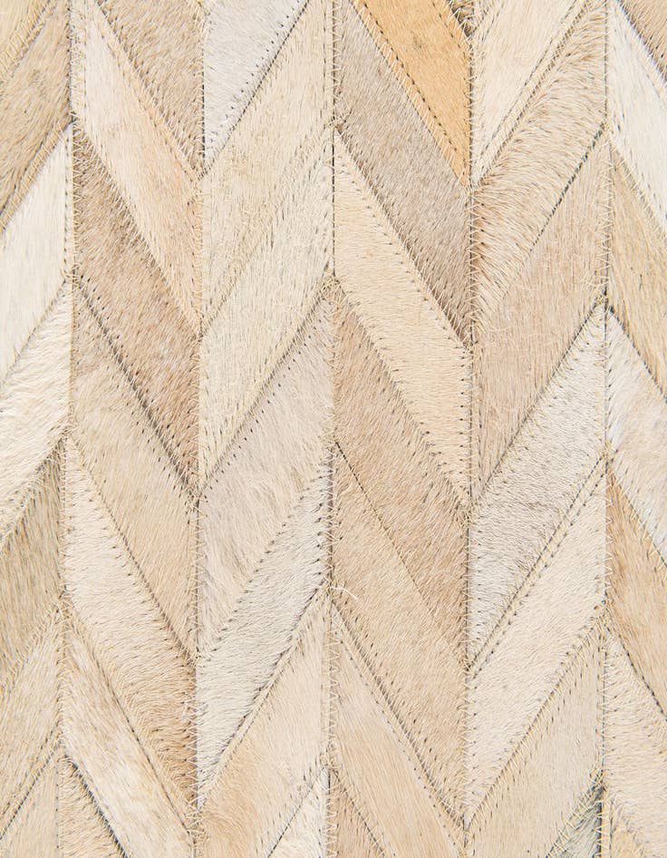 Detail image of  5' 1 x 7' 11 Cowhide Stocks Rug