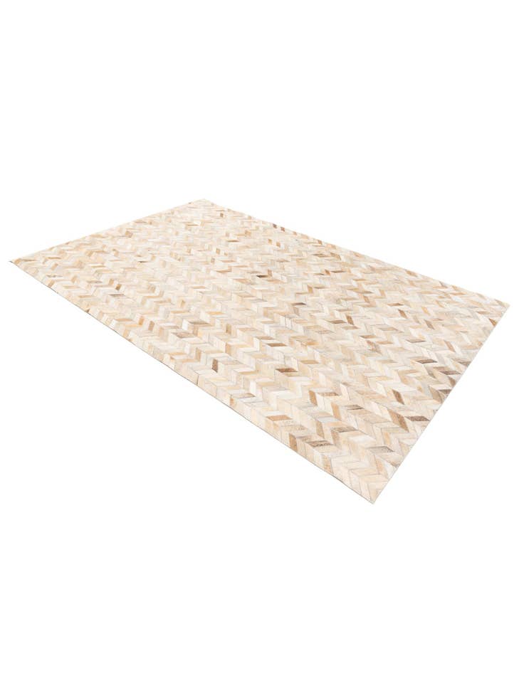 Detail image of  5' 1 x 7' 10 Cowhide Stocks Rug