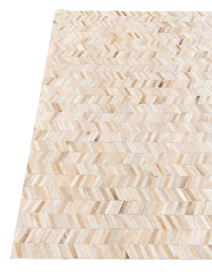 Detail image of  5' 1 x 7' 10 Cowhide Stocks Rug