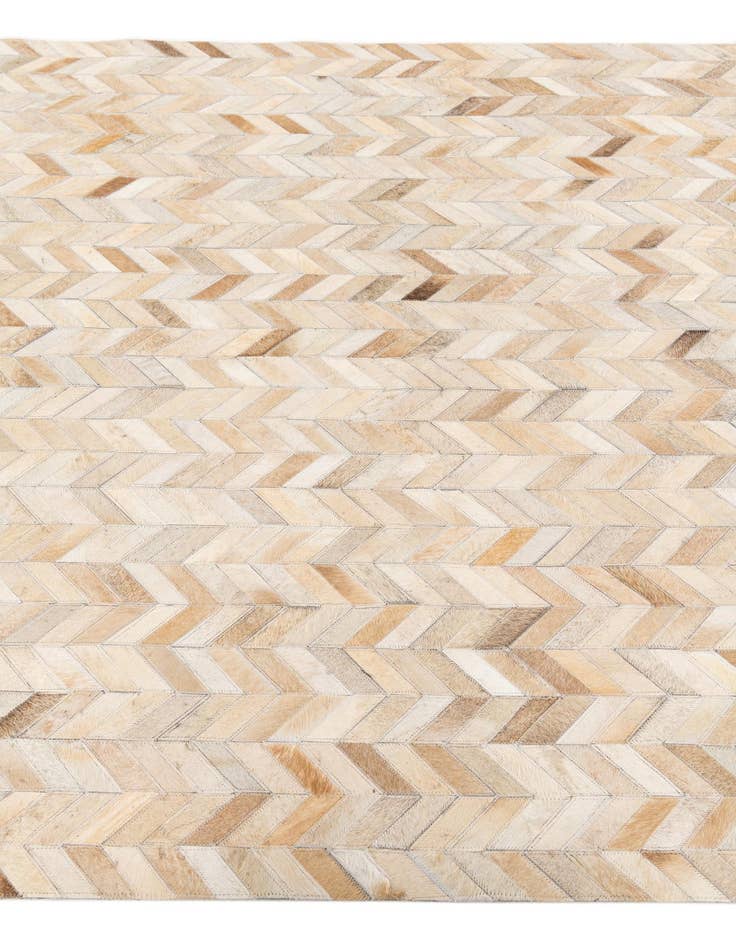 Detail image of  5' 1 x 7' 10 Cowhide Stocks Rug