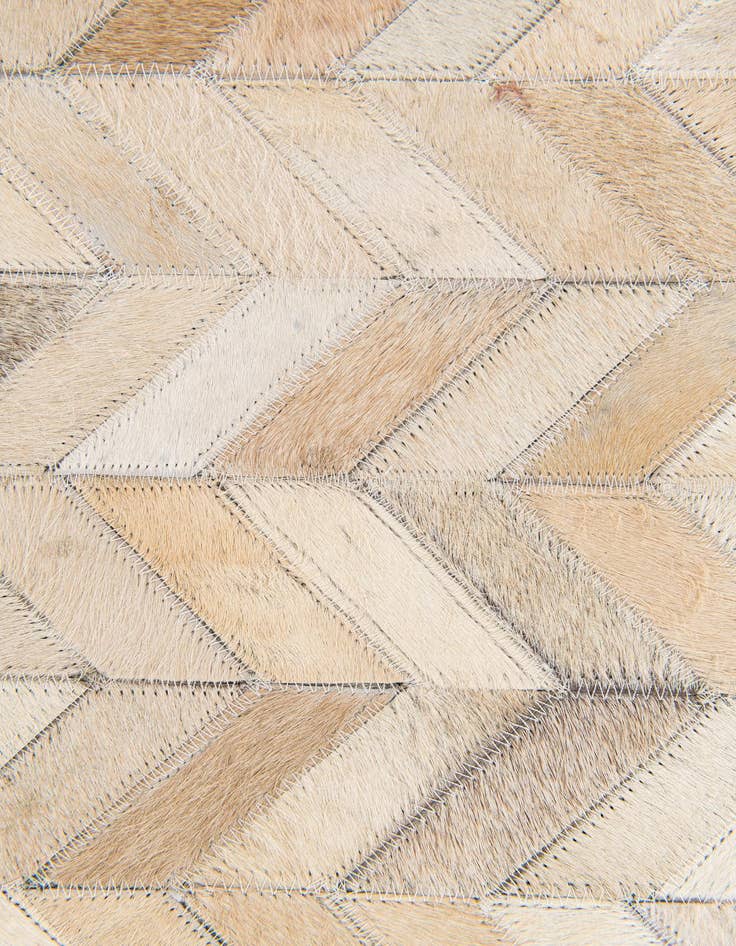 Detail image of  5' 1 x 7' 10 Cowhide Stocks Rug