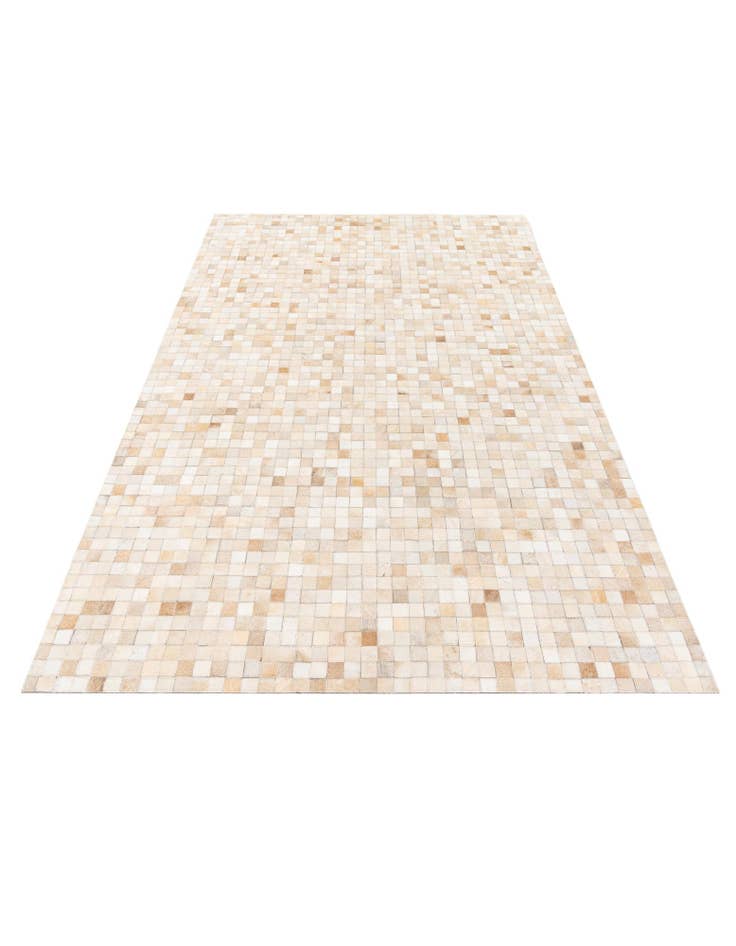 Detail image of  5' 1 x 7' 11 Cowhide Stocks Rug