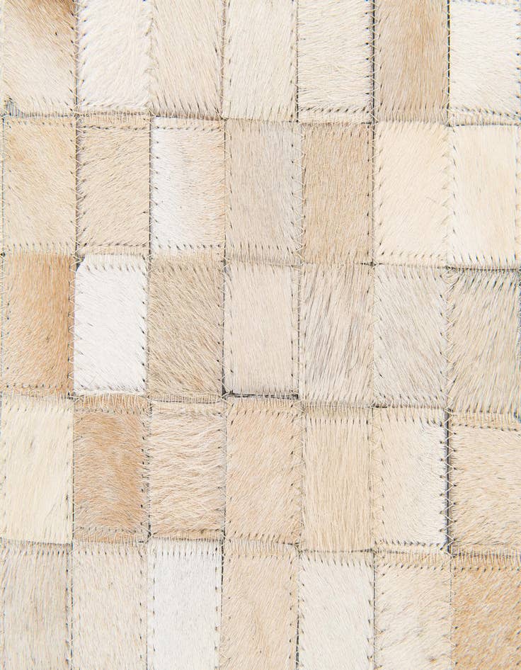 Detail image of  5' 1 x 7' 11 Cowhide Stocks Rug