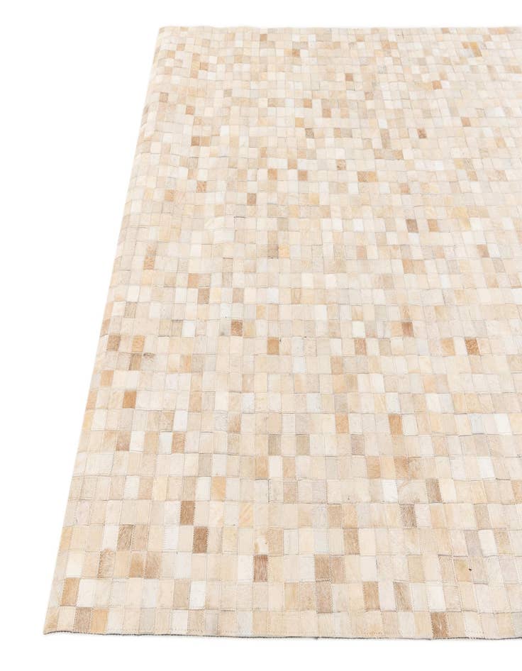 Detail image of  5' 2 x 7' 11 Cowhide Stocks Rug