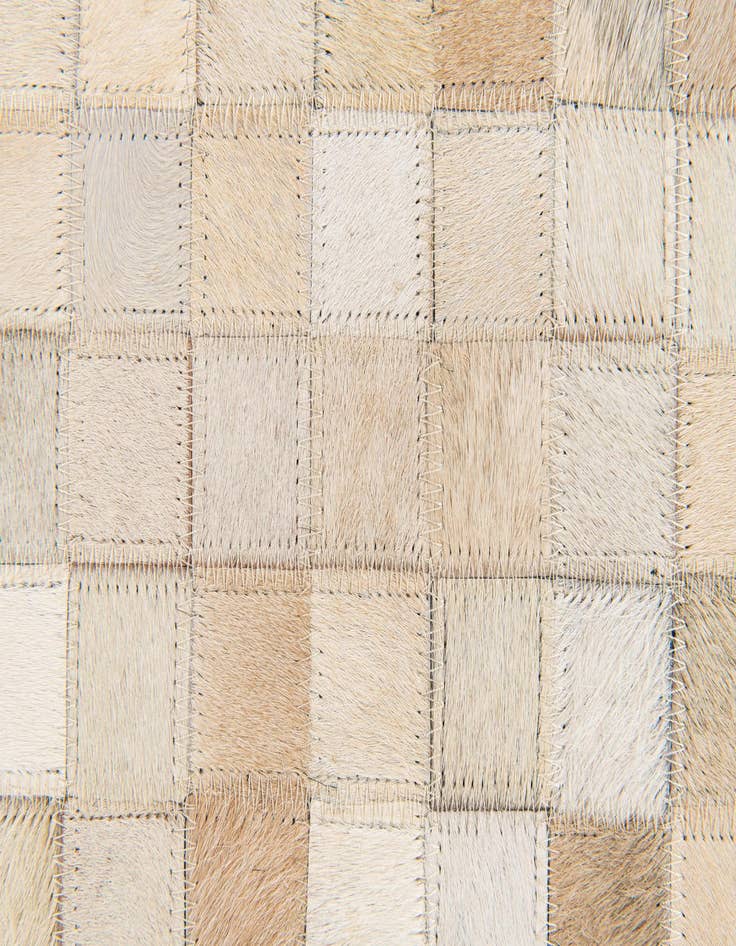 Detail image of  5' 2 x 7' 11 Cowhide Stocks Rug