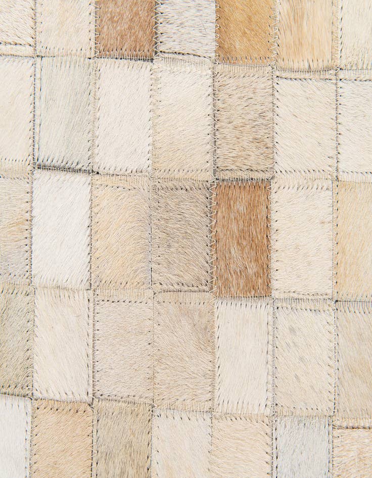Detail image of  5' 2 x 7' 11 Cowhide Stocks Rug