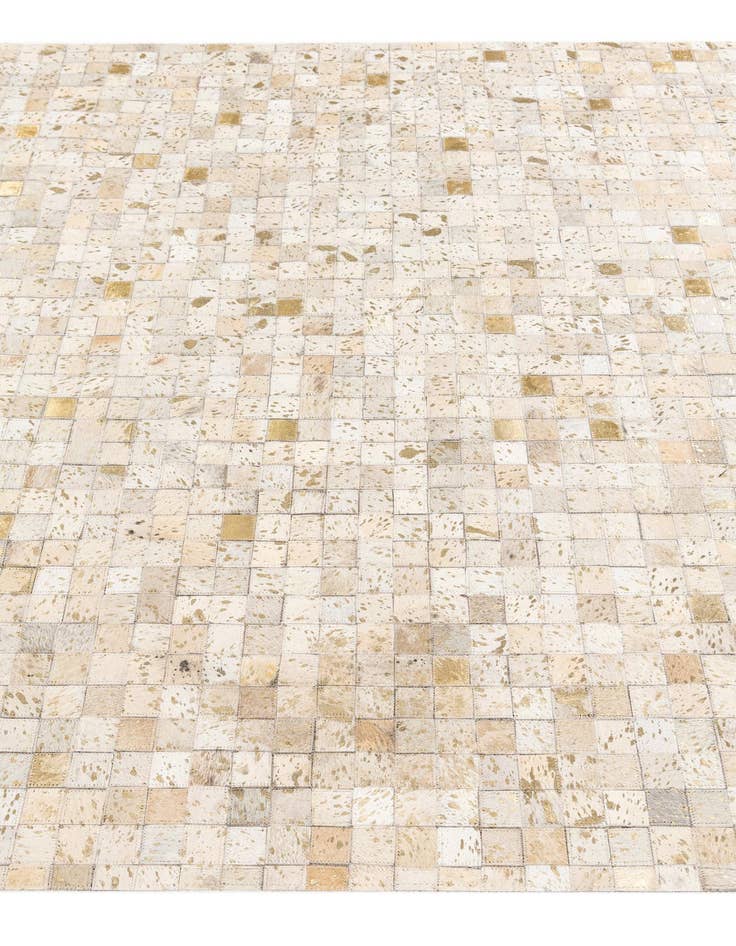 Detail image of  5' 2 x 7' 5 Cowhide Stocks Rug