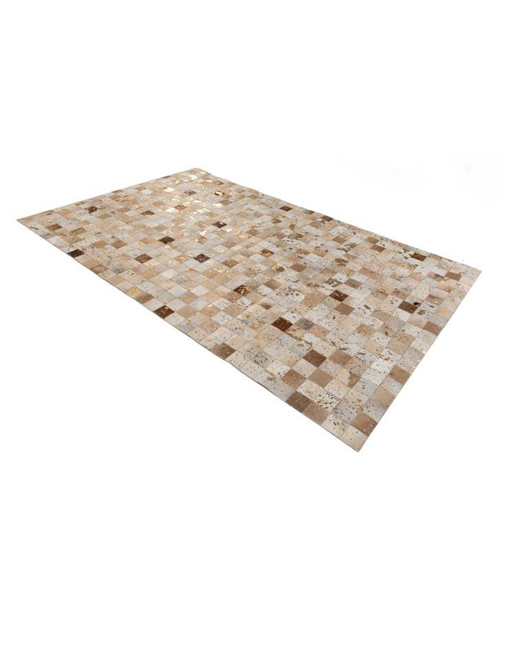 Detail image of  5' x 8' Cowhide Stocks Rug