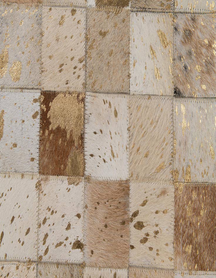 Detail image of  5' x 8' Cowhide Stocks Rug