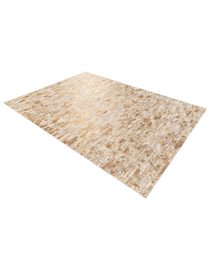 Detail image of  5' 4 x 7' 5 Cowhide Stocks Rug