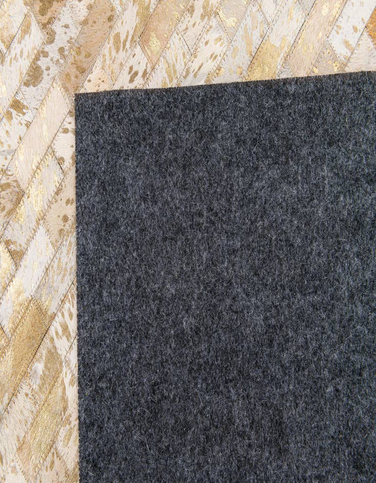 Detail image of  5' 4 x 7' 5 Cowhide Stocks Rug