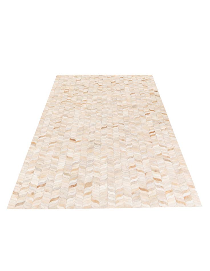 Detail image of  5' 9 x 7' 10 Cowhide Stocks Rug