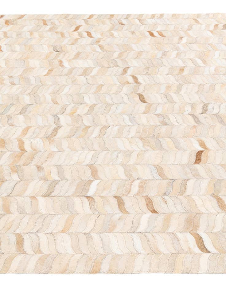 Detail image of  5' 9 x 7' 10 Cowhide Stocks Rug