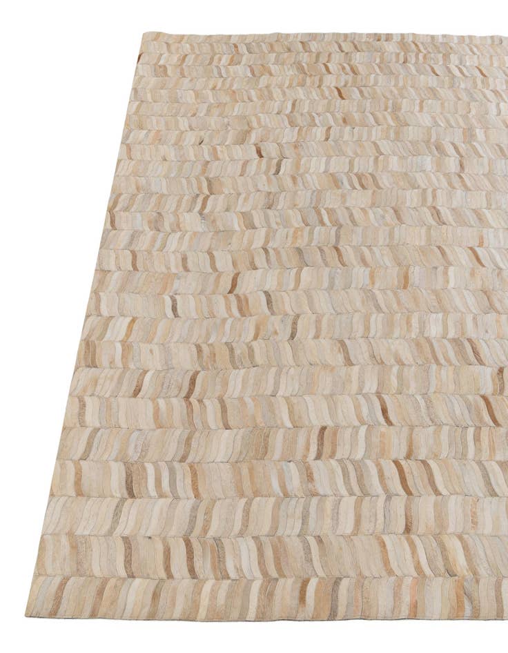 Detail image of  6' 8 x 9' 8 Cowhide Stocks Rug