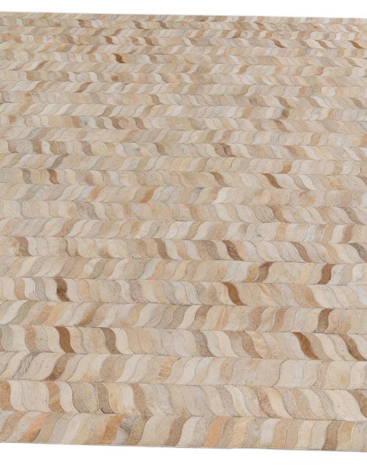 Detail image of  6' 8 x 9' 8 Cowhide Stocks Rug