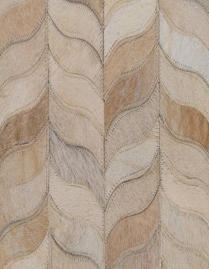 Detail image of  6' 8 x 9' 8 Cowhide Stocks Rug