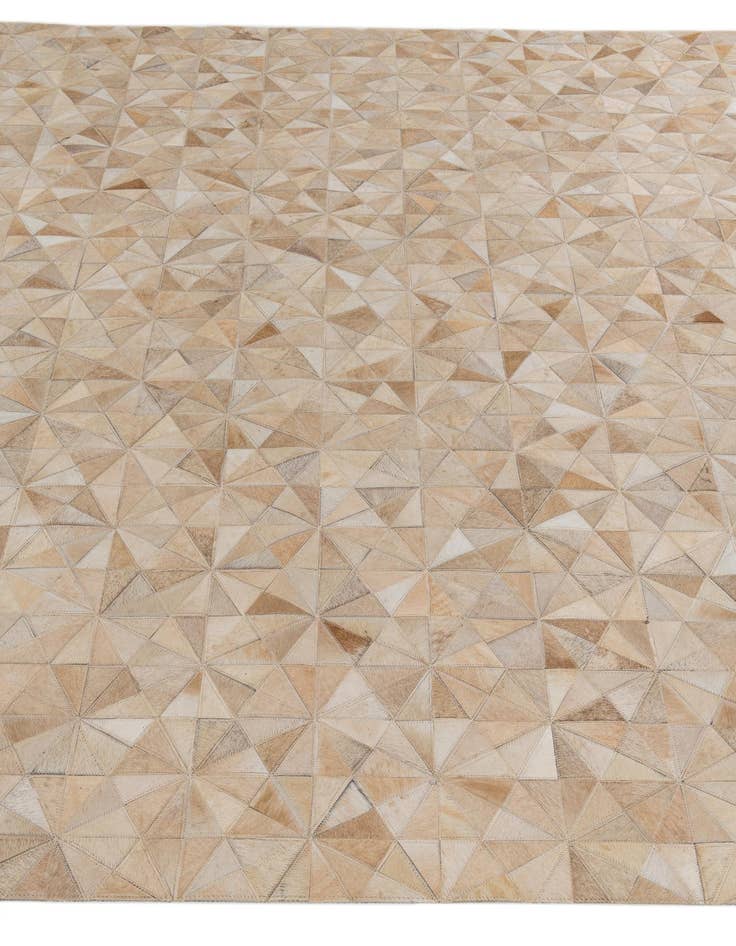 Detail image of  6' 9 x 9' 7 Cowhide Stocks Rug