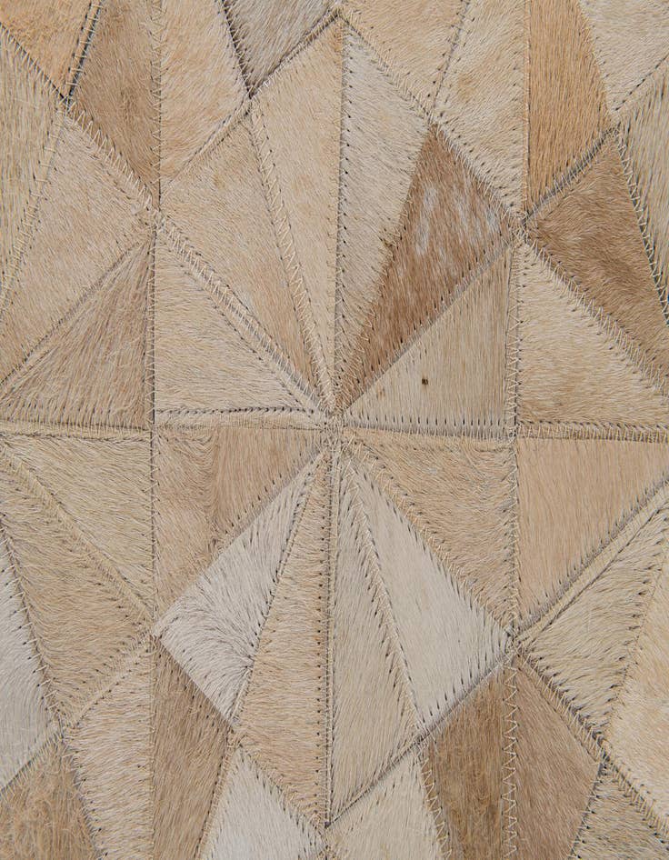 Detail image of  6' 9 x 9' 7 Cowhide Stocks Rug