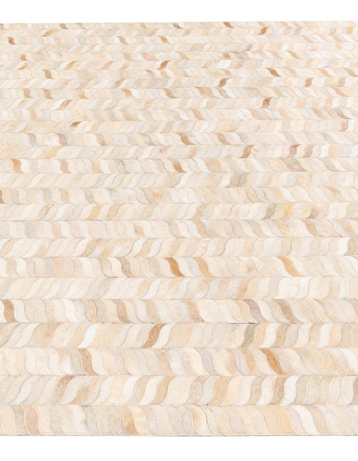 Detail image of  6' 8 x 9' 9 Cowhide Stocks Rug