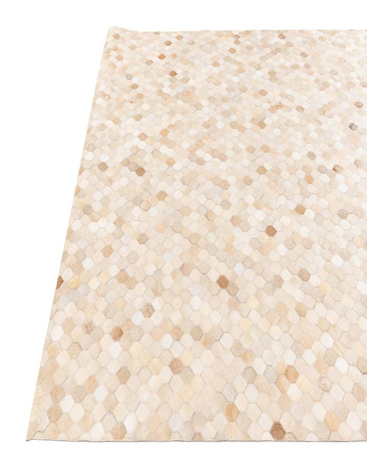 Detail image of  6' 8 x 10' Cowhide Stocks Rug