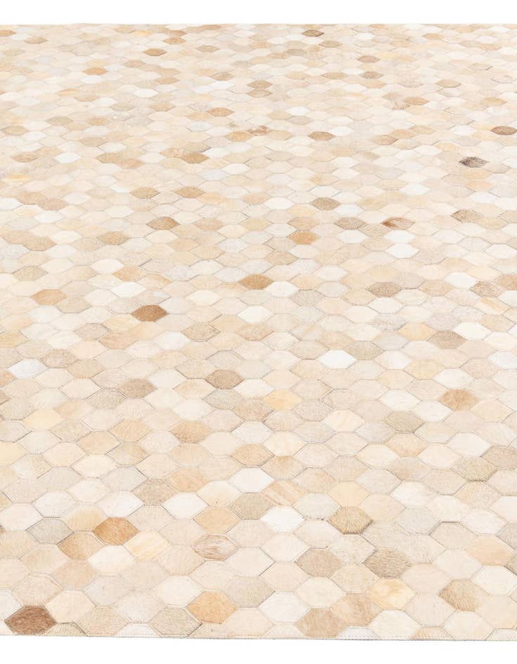 Detail image of  6' 8 x 10' Cowhide Stocks Rug