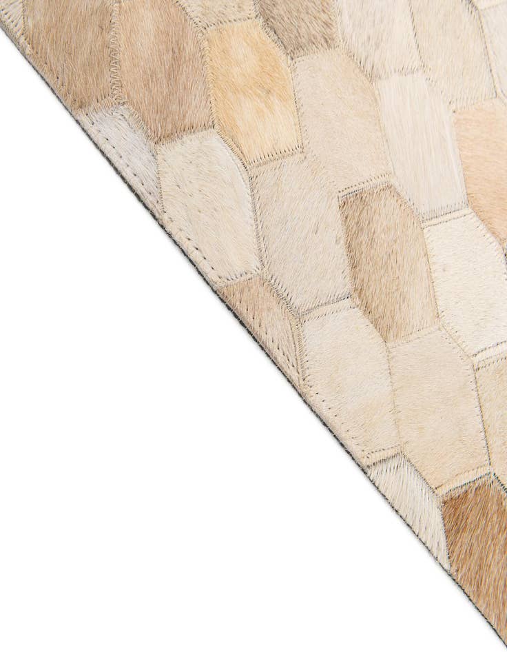 Detail image of  6' 8 x 10' Cowhide Stocks Rug