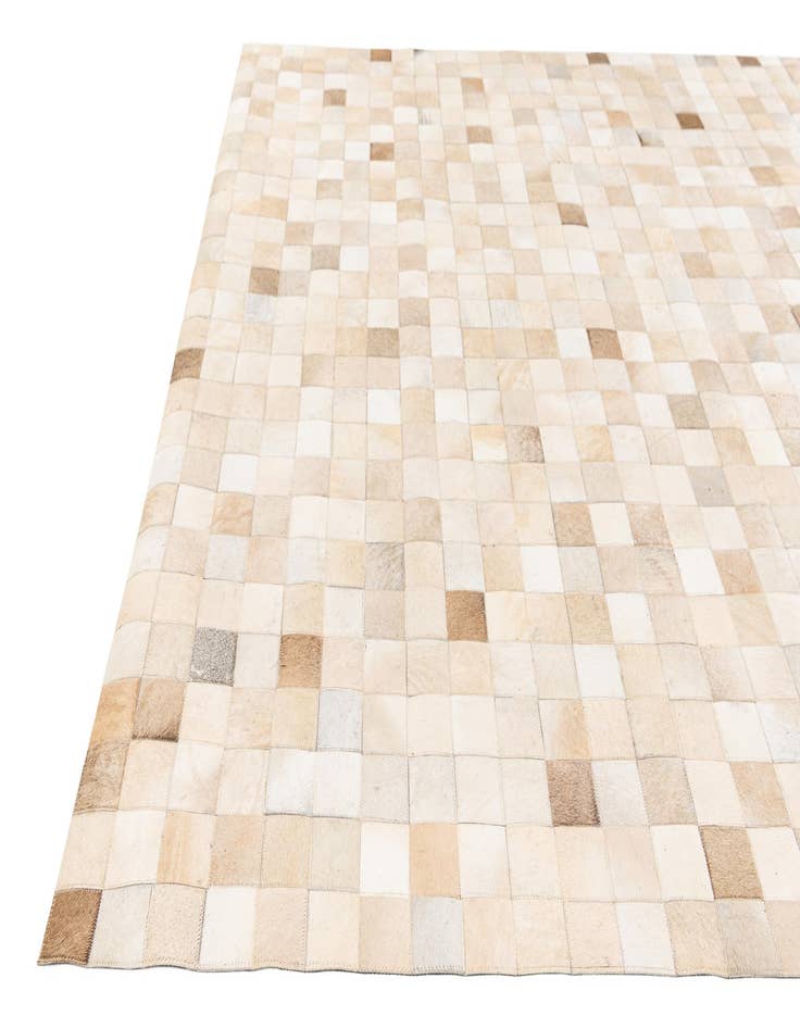 Detail image of  6' 8 x 9' 11 Cowhide Stocks Rug