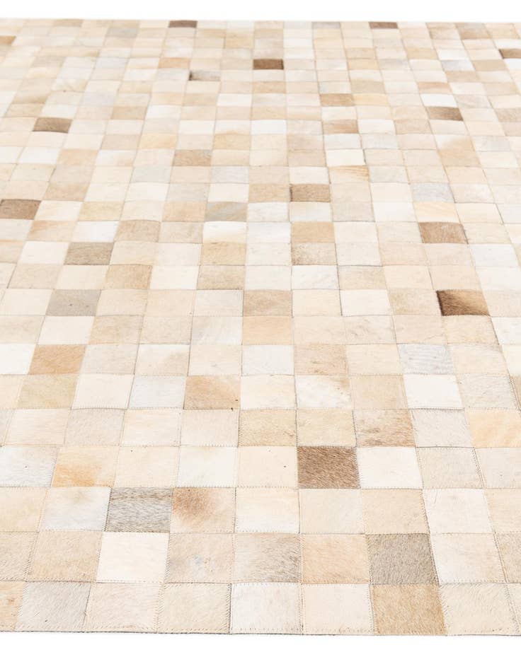 Detail image of  6' 8 x 9' 11 Cowhide Stocks Rug