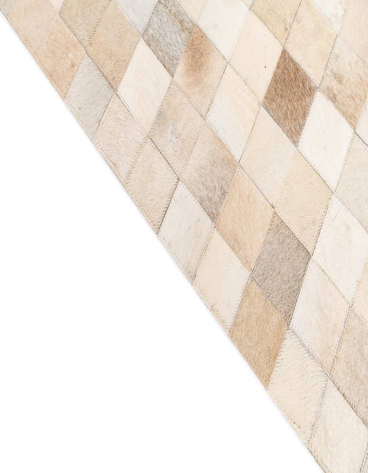 Detail image of  6' 8 x 9' 11 Cowhide Stocks Rug