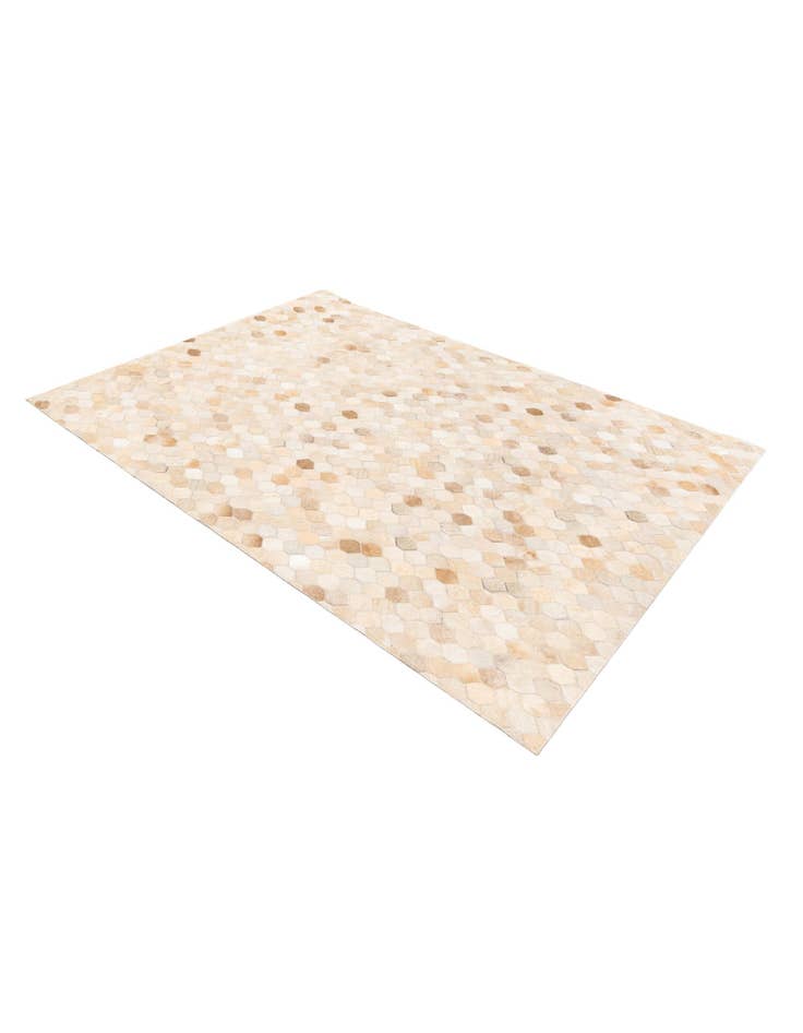 Detail image of  4' 8 x 6' 7 Cowhide Stocks Rug