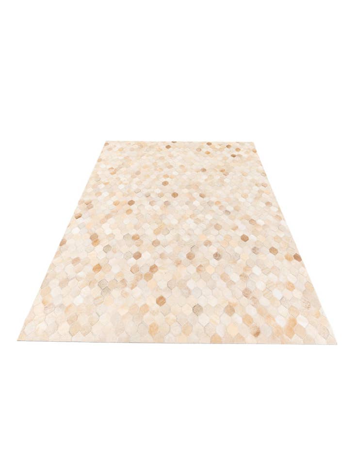 Detail image of  4' 8 x 6' 7 Cowhide Stocks Rug