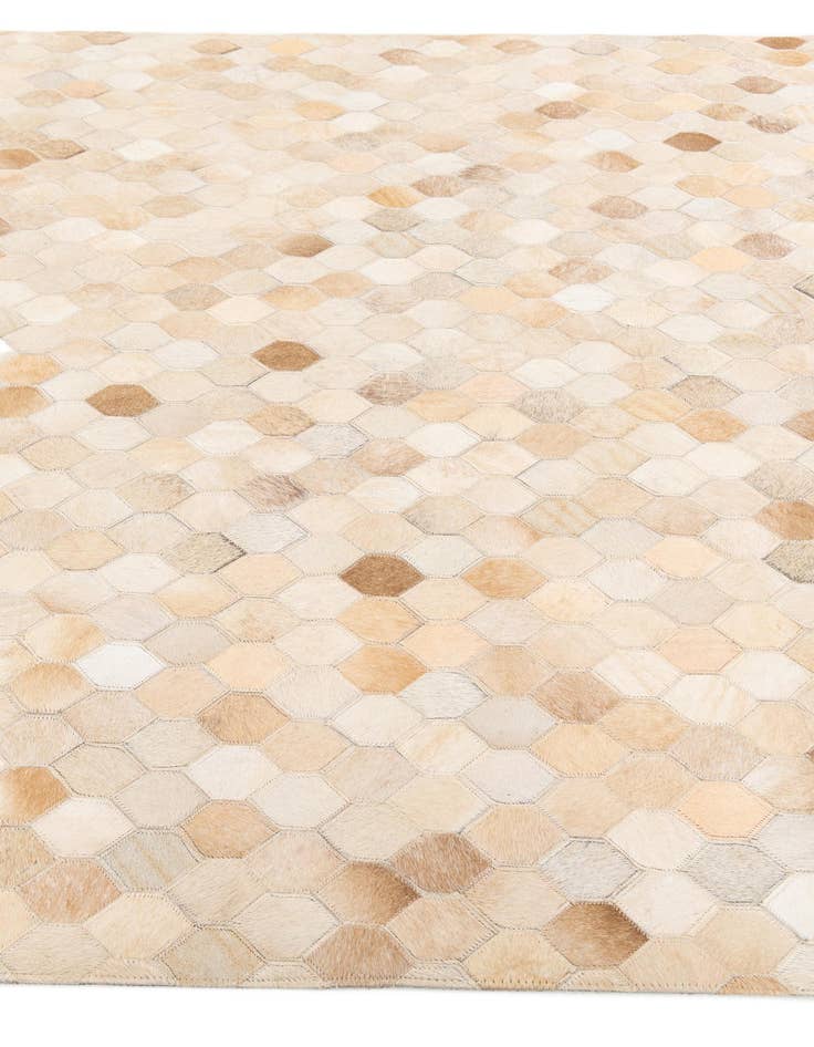 Detail image of  4' 8 x 6' 7 Cowhide Stocks Rug