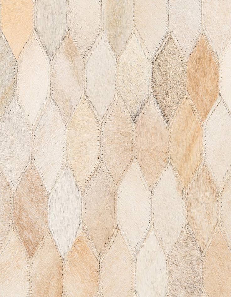 Detail image of  4' 8 x 6' 7 Cowhide Stocks Rug