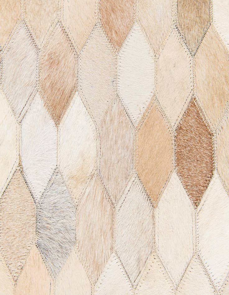 Detail image of  4' 8 x 6' 8 Cowhide Stocks Rug