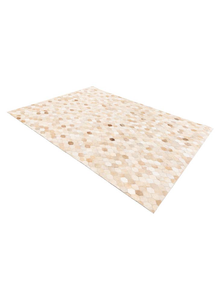 Detail image of  4' 8 x 6' 7 Cowhide Stocks Rug