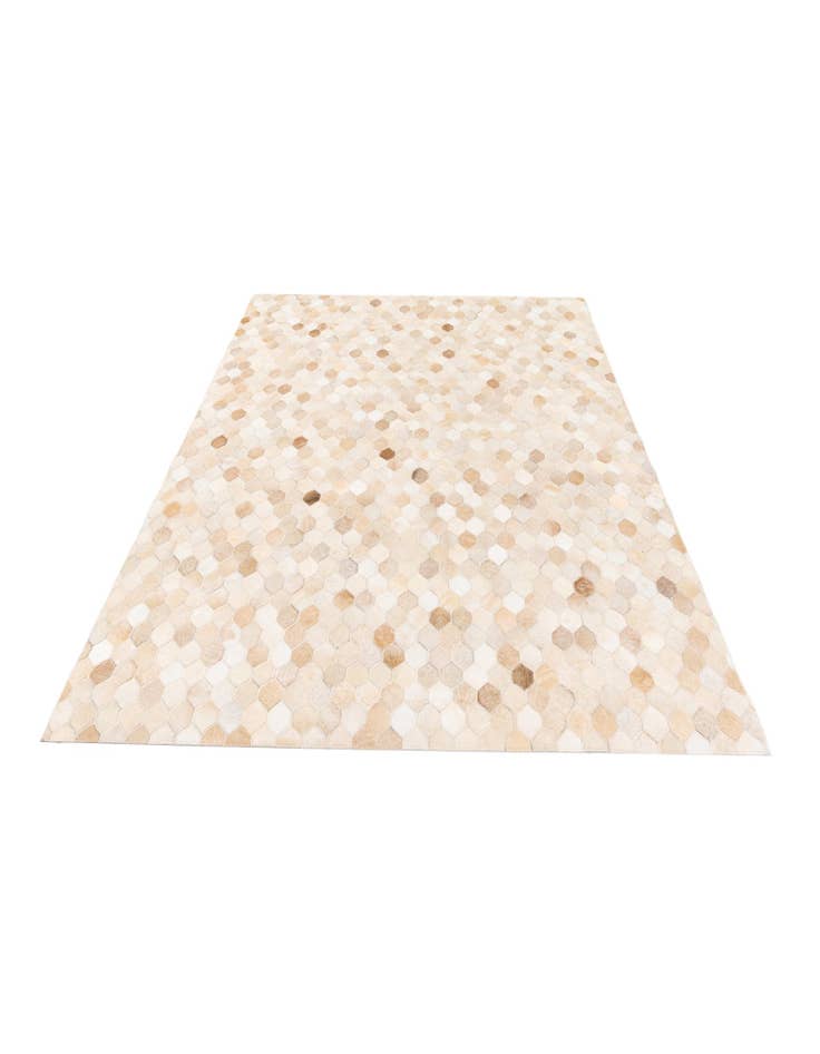 Detail image of  4' 8 x 6' 7 Cowhide Stocks Rug