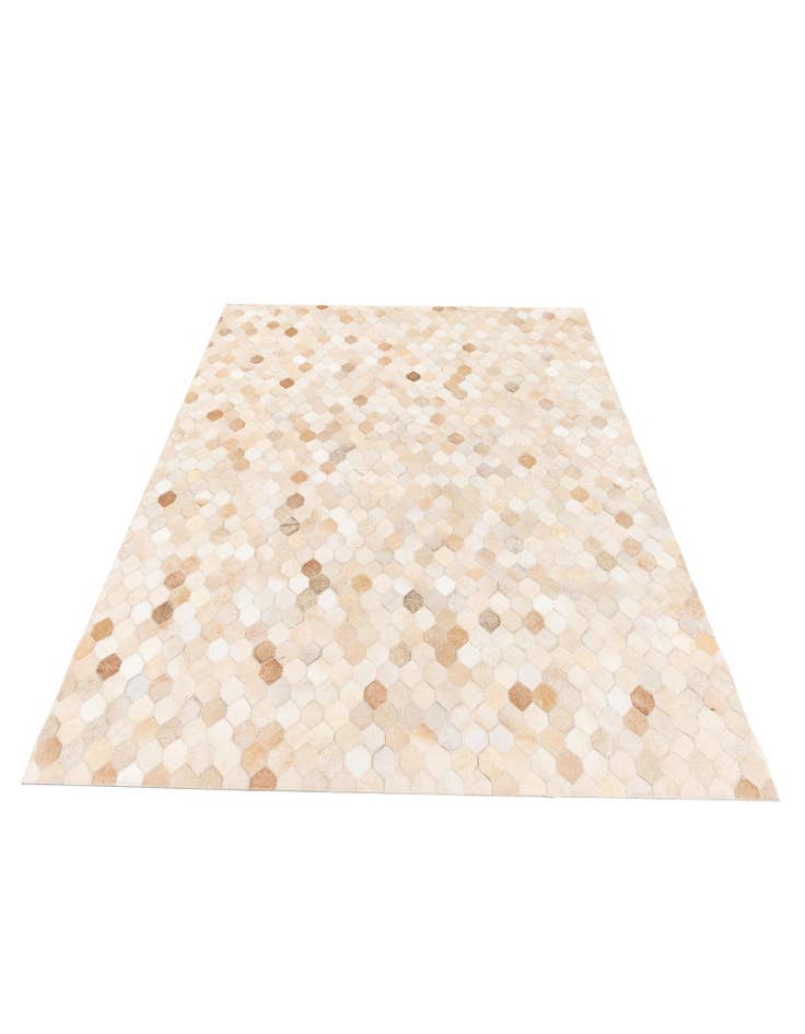 Detail image of  4' 8 x 6' 7 Cowhide Stocks Rug