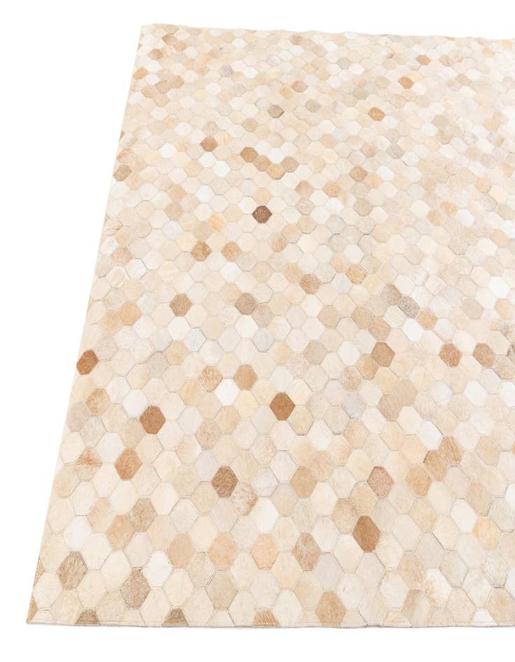 Detail image of  4' 8 x 6' 7 Cowhide Stocks Rug