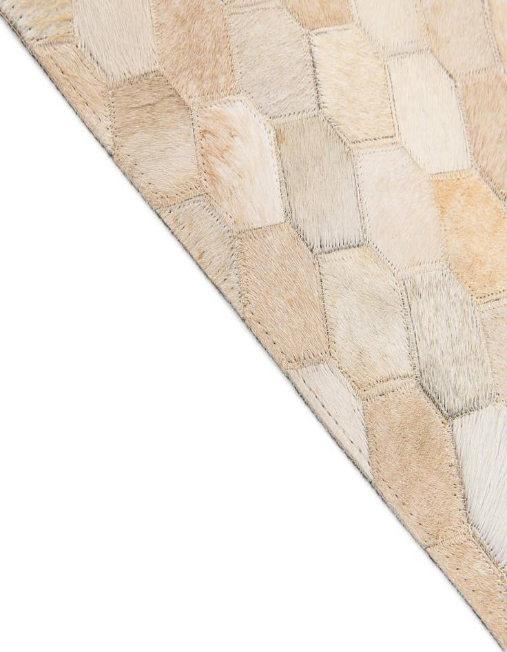 Detail image of  4' 8 x 6' 7 Cowhide Stocks Rug