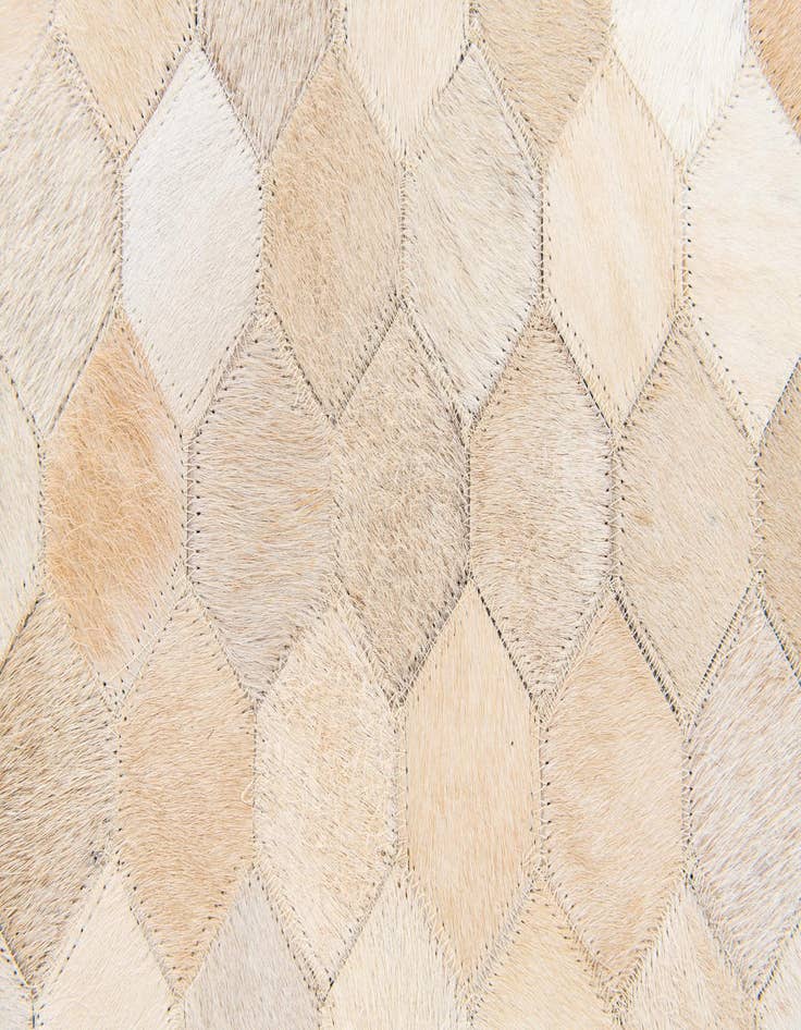 Detail image of  4' 8 x 6' 7 Cowhide Stocks Rug