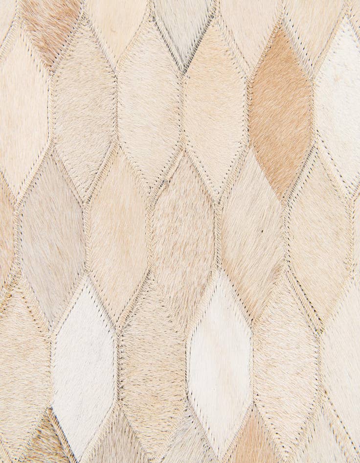 Detail image of  4' 6 x 6' 7 Cowhide Stocks Rug