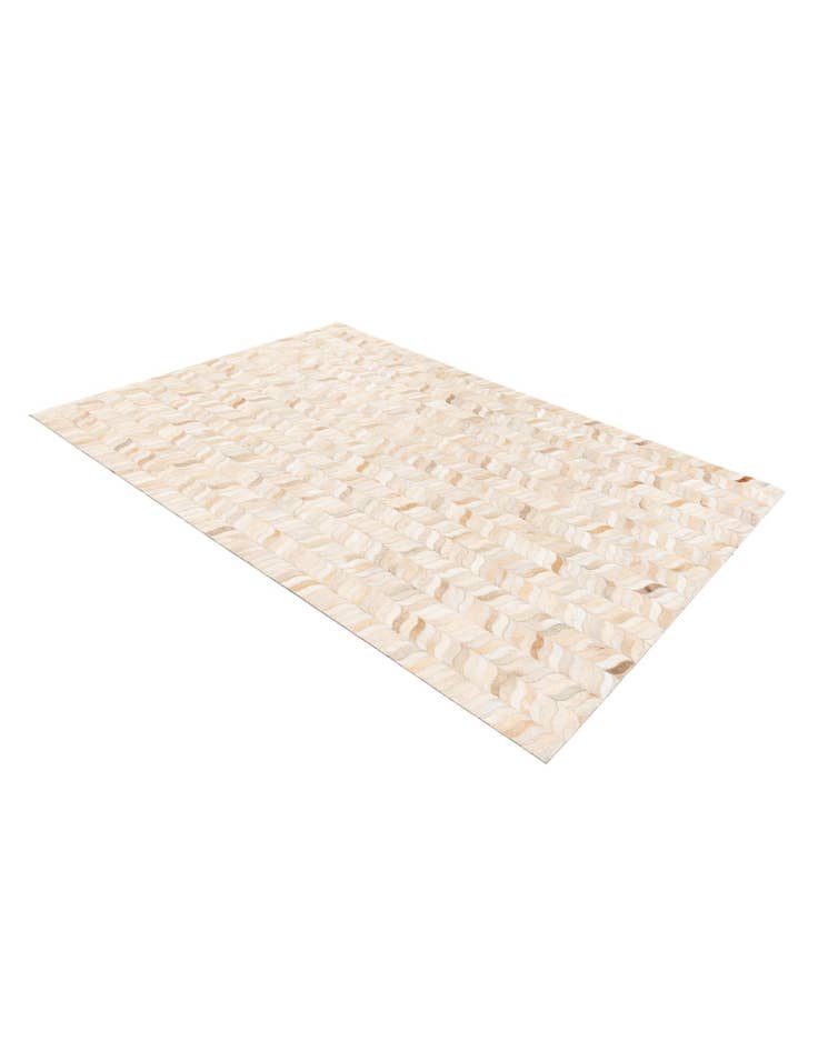 Detail image of  4' 8 x 6' 8 Cowhide Stocks Rug