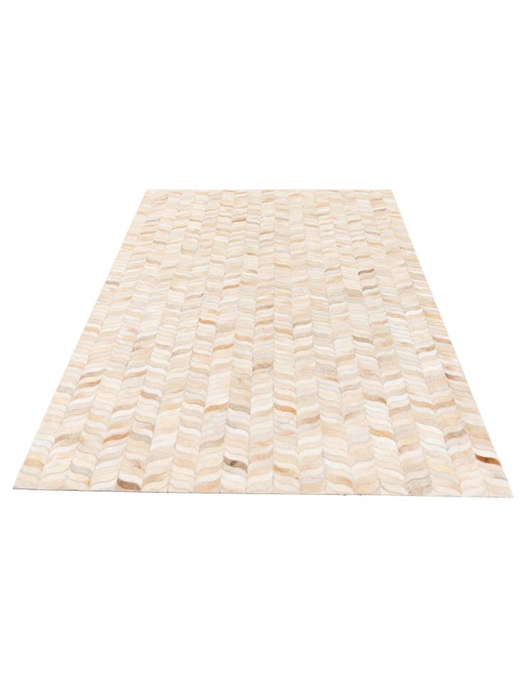 Detail image of  4' 8 x 6' 8 Cowhide Stocks Rug